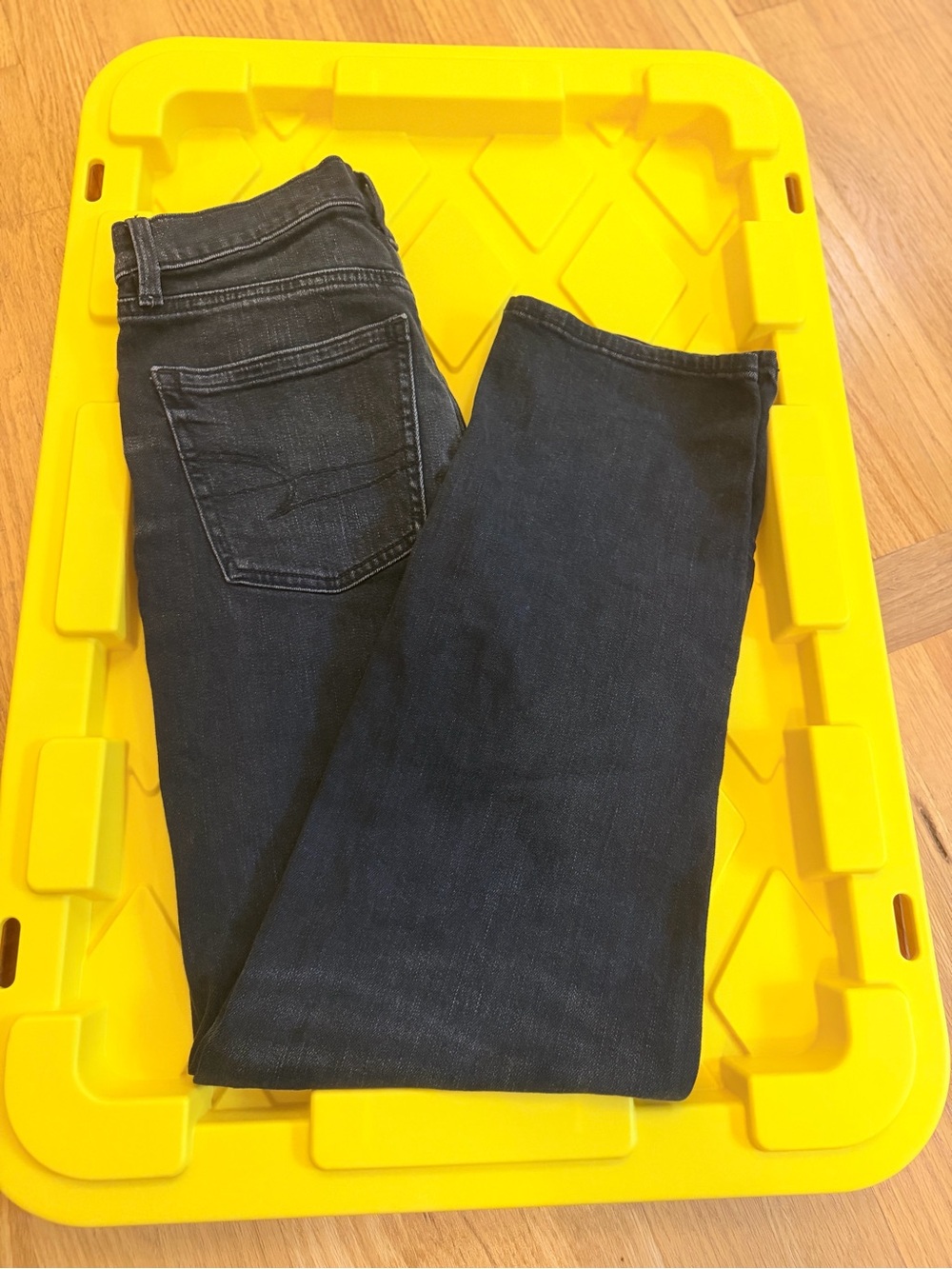 Ladies Sz 0 "American Eagle Outfitters" STRIGID Black Skinny Jeans Stretch Denim